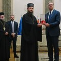 Vučić sa episkopom Sergijem koji će mu uručiti Orden Novomučenika bihaćko-petrovačkih