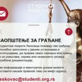 Sumnjate da se dokumentacija uništava ili skriva? Studenti Leskovca pozivaju da prijavite