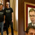 FOTO: Gašić i Čadež majicama poručili da su ponosni SNS botovi