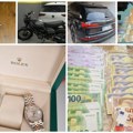 Снимак хапшења припадника балканског картела! Заплењени луксузни аутомобили, оружје, сатови и новац - велика акција широм…