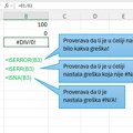 Upravljanje greškama u Excel izveštajima