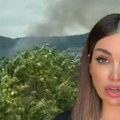 Prvi snimak požara na Vrdniku, širi se ka kući bivše voditeljke: Ona uplašena, traži pomoć