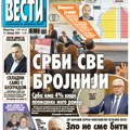 Čitajte u “Vestima”: Srbi sve brojniji