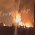 Ukrajinski dronovi pogodili filijalu lukoila! Veliki plamenovi izbijaju iz pravca postrojenja, objavljeni snimci! (video)