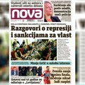 Nova“ piše: „Razgovori o represiji i sankcijama za vlast“