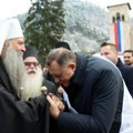 Patrijarh Porfirije osveštao Hram Svetog Save u Foči: Kum predsednik Republike Srpske Milorad Dodik