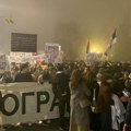 Opozicioni demonstranti na Studentskom trgu