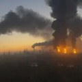 ФОТО, ВИДЕО Украјина засула Москву дроновима: Најмање троје мртвих, горело нафтно постројење