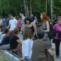 Skup ispred zgrade Rektorata u Kragujevcu u znak podrške studentima FILUM-a