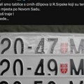 Propao pokušaj obmane: Tablice raskrinkale laži o crnim džipovima u Novom Sadu (foto)