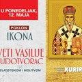 Kurir vam u ponedeljak, 12. Maja, poklanja ikonu sveti Vasilije Ostroški čudotvorac sa zlatotiskom i molitvom