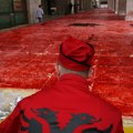 Дан уочи извођења доказа одбране у предмету против Тачија — протест Албанаца у Хагу