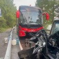 (Узнемирујући фото/видео) Тешка саобраћајна несрећа на ауто-путу