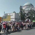 Pojas Presvete Bogorodice ispraćen ka Svetoj Gori, posle molebana u Hramu Svetog Save