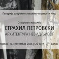 „ARHITEKTURA NEVIDLJIVOG“ STIŽE U NIŠ: Izložba Strahila Petrovskog u Salonu 77