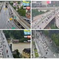 Kiša stvorila gužve U BEOGRADU: Usporen saobraćaj na glavim saobraćajnicama (foto/video)