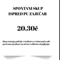 „Ulica je jedina institucija koja nije zakazala“: Poziv za spontano okupljanje ispred PU Zaječar večeras u 20.30 sati