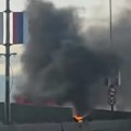 VIDEO Požar na Gazeli u Beogradu, zaustavljen saobraćaj