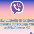 Kako uključiti ili isključiti automatsko pokretanje Viber-a na Windows-u 10