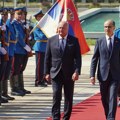 Premijer Macut dočekao austrijskog kancelara Kristijana Štokera ispred Palate "Srbija" (foto)