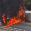 Karambol posle sudara kamiona i autobusa u Temerinu Nastao zastoj saobraćaja