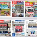 Naslovne strane sutrašnjih novina: Prelistavanje štampe za sredu, 2. septembar 2026. godine