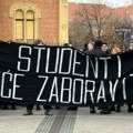 Akcija "Zastani Srbijo" u više gradova Srbije, u Novom Sadu studenti na Varadinskom mostu