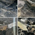 Prve slike jezivog požara na Zvezdari! Vatra gutala luksuzni auto, komšije u strahu: "Pucalo je kao bomba!"