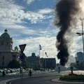 Drama in front of the National Assembly: Protester shot a man and set a tent on fire PHOTO/VIDEO