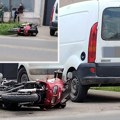 Prve slike sa mesta užasa u Batajnici! Točkovi automobila prešli preko mladića, delovi motora svuda po putu!