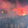Studentska lista u Beogradu priredila doček za svoje pristalice iz unutrašnjosti pred sutrašnji predizborni skup