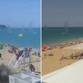 Snimak masakra sa plaže na krimu! Delovi američkih raketa padaju u vodu i uništavaju sve pred sobom