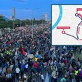 (MAPA) Kako izgleda ruta sedmog protesta „Srbija protiv nasilja“ 17. juna
