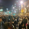 VIDEO: Studenti završili blokadu Vlade Srbije, priključili se protestu ispred RIK-a