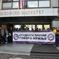 Oglasio se Filozofski fakultet povodom blokade Deo demonstranata nisu studenti, policija odbila da ih udalji, imovina fakulteta…