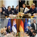 Predsednik Vučić sa markusom zederom Tet-a-tet razgovor u Palati "Srbija" i sastanak delegacija Srbije i Bavarske
