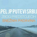 JP „Putevi Srbije“: Upozorenje na sneg – prilagodite vožnju uslovima na putu