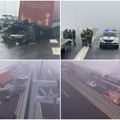 (Foto, video) Stravičan lančani sudar na Milošu Velikom! Osam vozila smrskano, najmanje četiri osobe povređene. Sumnja se da…