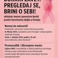 „Borkin zavet: Pregledaj se, brini o sebi!“ – oktobar mesec posvećen borbi protiv karcinoma dojke u Vranju