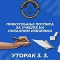Studenti u Aranđelovcu prikupljaju potpise za lokalne izbore