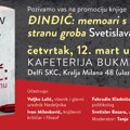 Promocija romana „Đinđić: memoari s onu stranu groba“ Svetislava Basare 12. marta