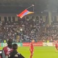 Provokacija na meču Hrvata Dron sa provokativnom zastavom snimljen u kvalifikacijama za EURO, scena kao na utakmici…