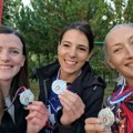 Milica, Milena i Mirjana, ženska ekipa PSK “Mosor”, osvojile drugo mesto u planinarskoj orijentaciji