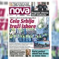 „Nova“ piše: Cela Srbija traži izbore