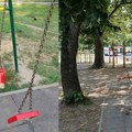 Oprez! U toku je rekonstrukcija dečijeg mobilijara u gradskom parku