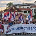 У Чачку одржана два протестна скупа, није било већих инцидената