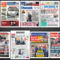 Naslovne strane današnjih novina: Prelistavanje štampe za subotu, 18. jul 2026. godine
