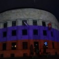 U čast veličanstvene Putinove pobede: Palata Republike Srpske osvetljena u bojama ruske zastave (foto)