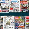 Naslovne strane sutrašnjih novina: Prelistavanje štampe za subotu, 5. oktobar 2025. godine