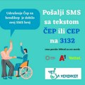 Podržite misiju Udruženja Čep za hendikep® – pošaljite SMS i pomozite onima kojima je pomoć najpotrebnija